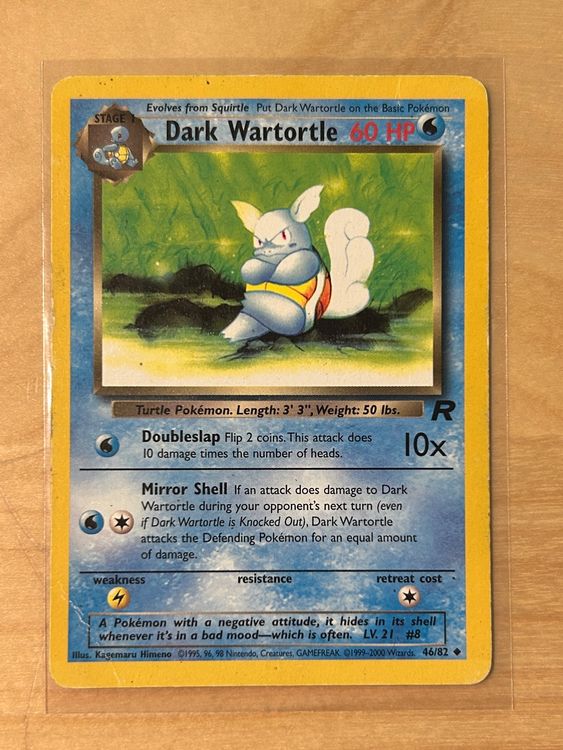 Dark Wartortle 46 82 Team Rocket Set Pokémon EN Kaufen auf Ricardo