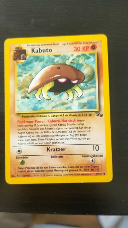 Kabuto Pokemon Fossil Kaufen Auf Ricardo