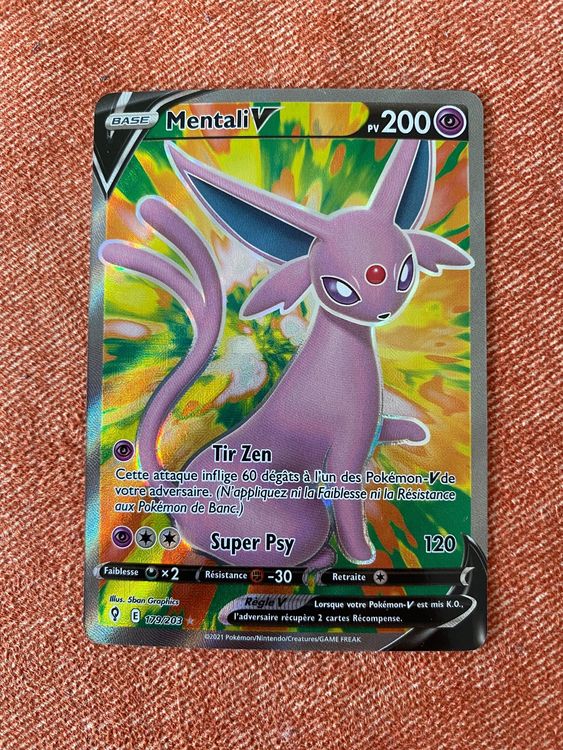 Pok Mon Volution C Leste Mentali V Full Art Kaufen Auf Ricardo