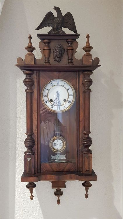 Antike Wanduhr Regulator Holz Kaufen Auf Ricardo