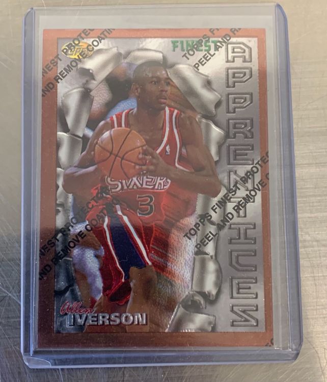 Topps Finest Allen Iverson Apprentices Rookie Card Von Allen Acheter