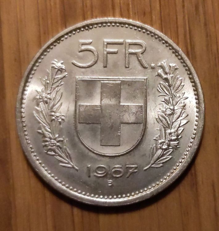 5 Franken Münze 1967 Kaufen auf Ricardo