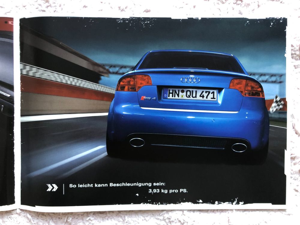 Prospekt Audi Rs V Quattro Limousine B Poster Kaufen