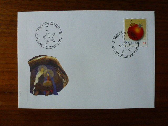 Brief Weihnachten Mit Sonderstempel Wienacht Tobel 2008 Kaufen Auf