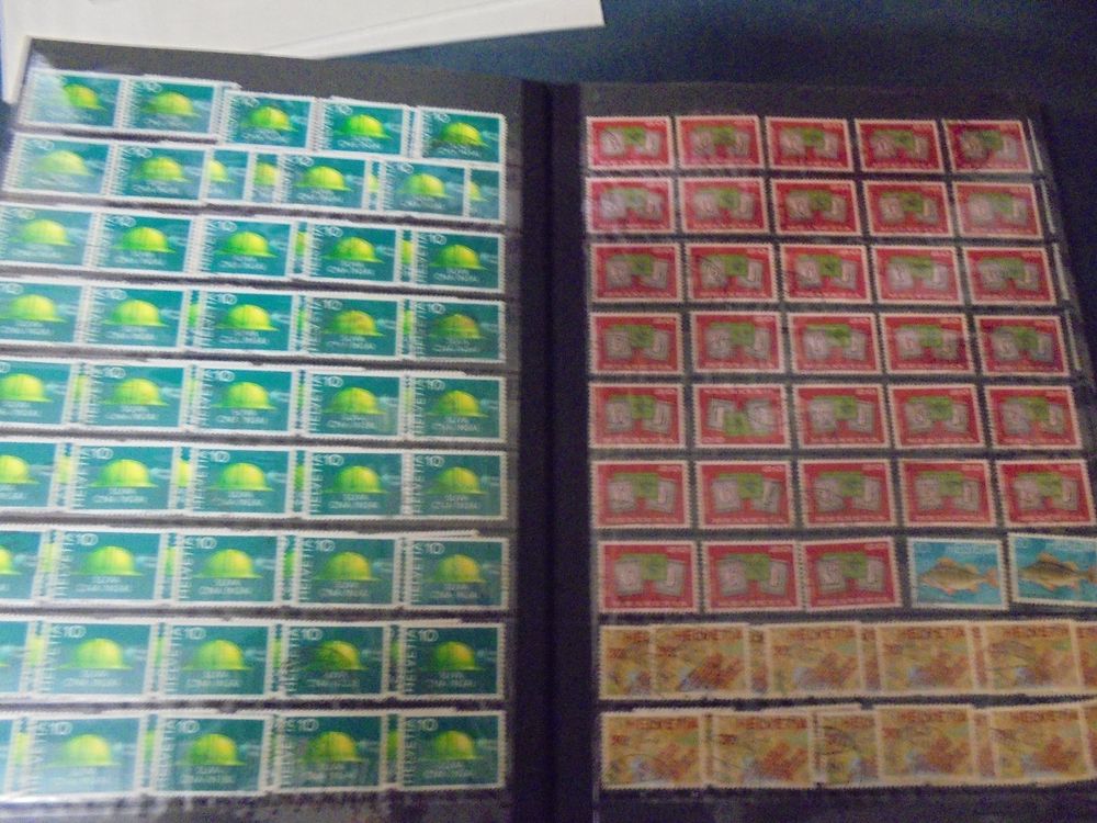 Schweizer Doubletten Briefmarken Album Mit Vollen Seiten Kaufen