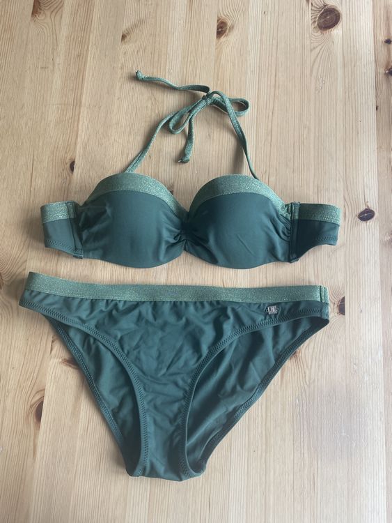 neuer olivgrüner Bikini Grösse 36 B Cup Neu gemäss Beschreibung