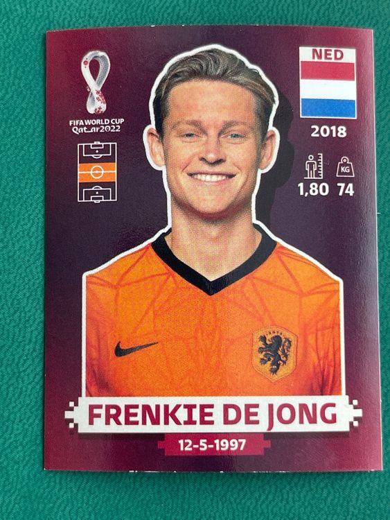 Panini Wm Ned Frenkie De Jong Kaufen Auf Ricardo