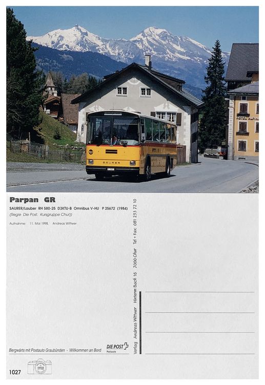 Parpan Churwalden Lenzerheide Graub Nden Postauto Saurer Rh Kaufen