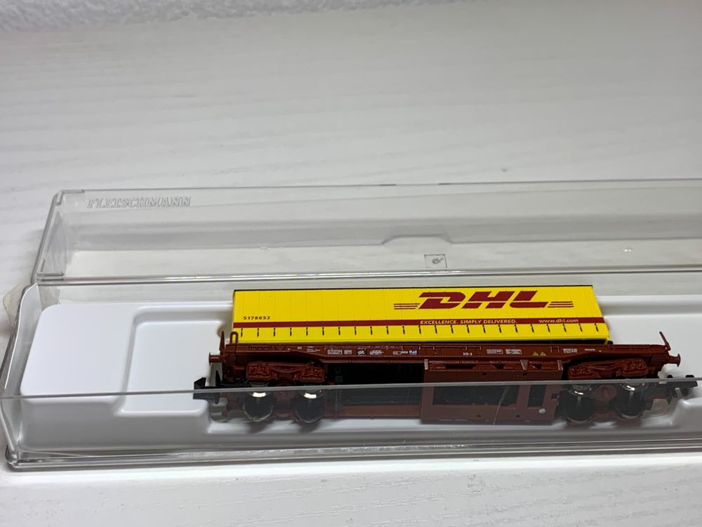 Taschenwagen Railcombi Mit Lkw Trailer Dhl Fleischmann N Kaufen Auf