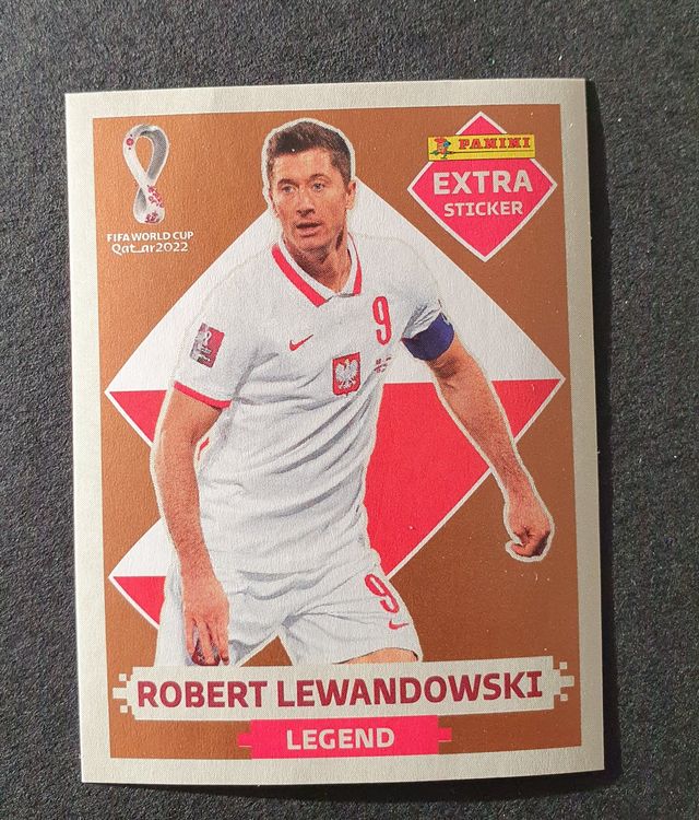 Panini WM 2022 Extra Sticker Robert Lewandowski Bronze Acheter Sur