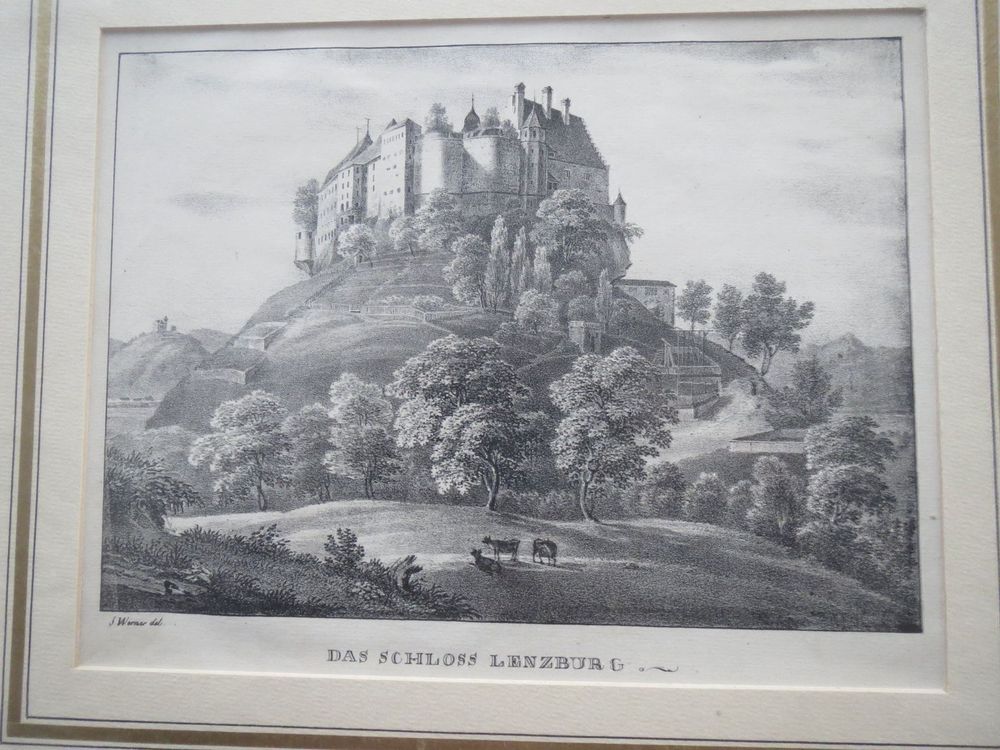 Das Schloss Lenzburg Litho Um 1845 Kaufen Auf Ricardo