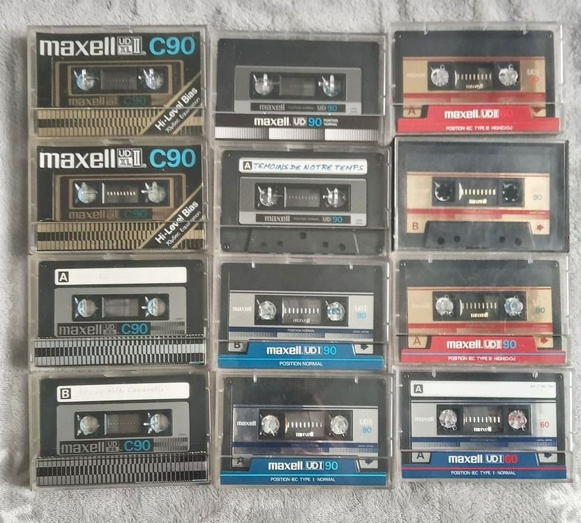 MAXELL 12 X Cassettes MC UD XL II C90 UDI 90 Kaufen Auf