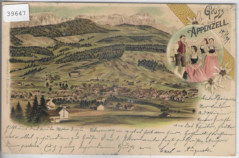 Gruss Aus Appenzell Litho 1899 Kaufen Auf Ricardo