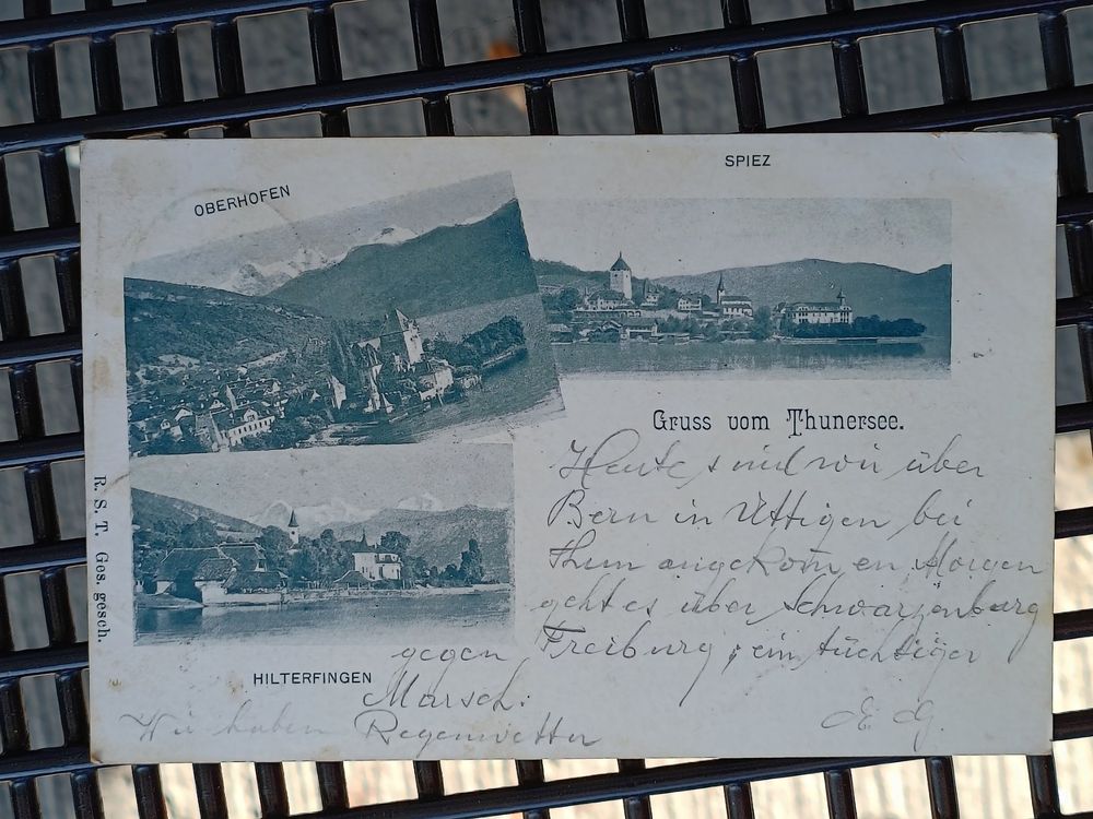 Alte PK Gruss Vom Thunersee Gelaufen 1899 Kaufen Auf Ricardo