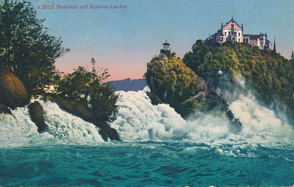 Rheinfall Mit Schloss Laufen Gel Kaufen Auf Ricardo