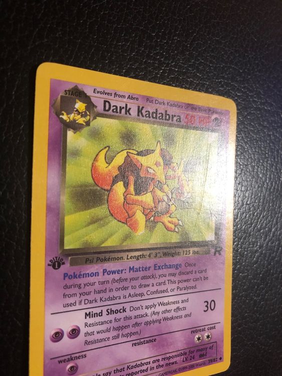 Team Rocket Dark Kadabra St Edition Ab Kaufen Auf Ricardo