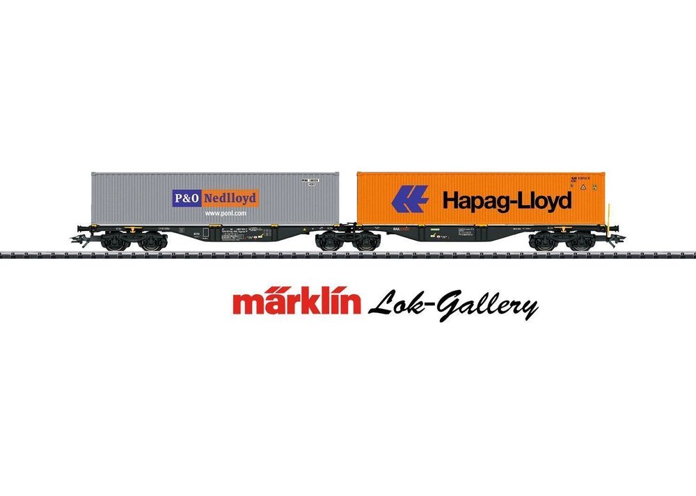 Märklin 47807 Doppel Containertragwagen Sggrss 80 NEU Kaufen auf