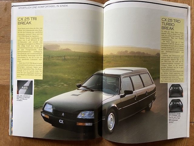 CITROËN CX Prospekt 1986 für Modelljahr 1987 dt CH brochure Kaufen