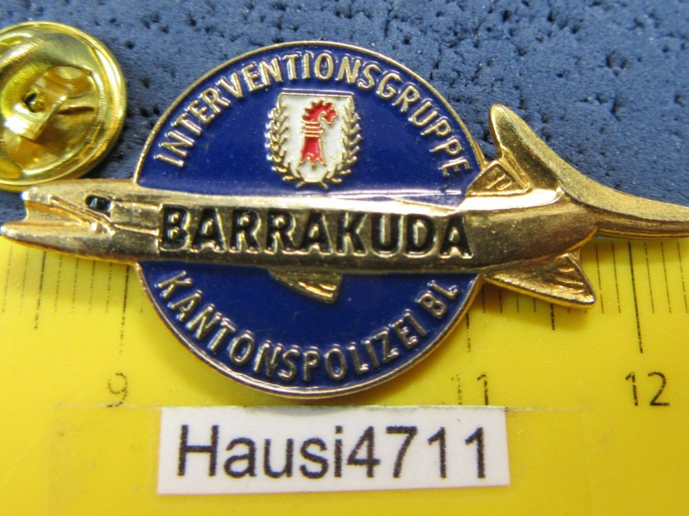 Pin Interventionsgruppe Barrakuda Kantonspolizei Bl Goldig Kaufen Auf