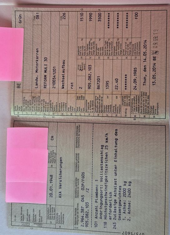 Transporter Reform Muli30 mit Doppelrad Ladegerät Mulibrücke Kaufen