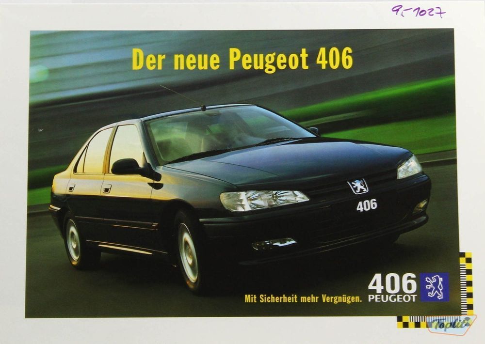 ORIGINAL NEUWAGEN PREMIERE PROSPEKT PEUGEOT 406 1995 Kaufen Auf