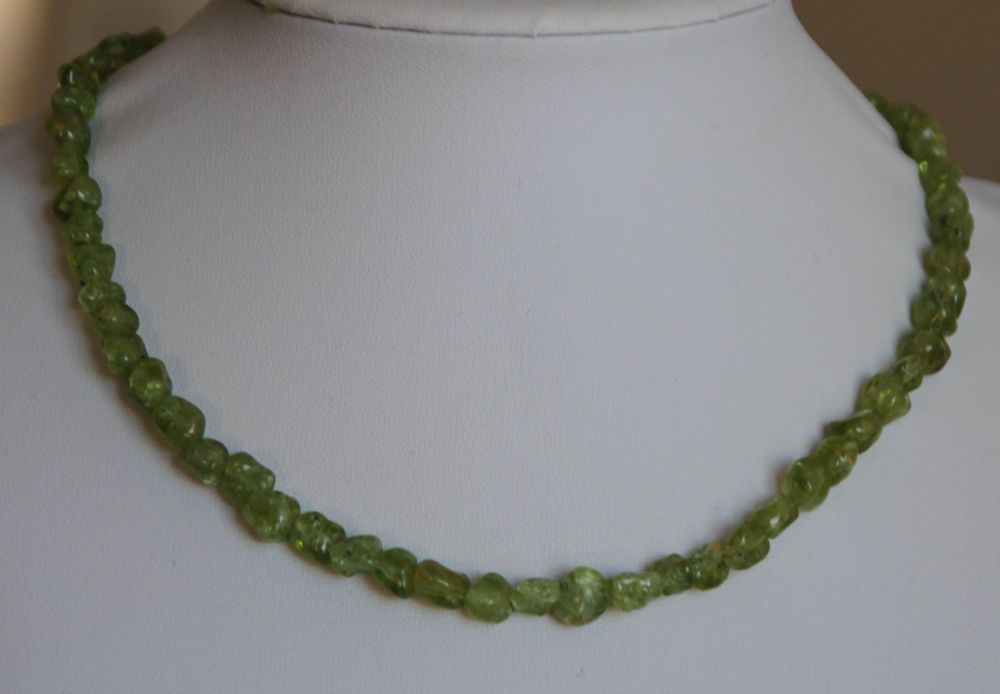 Neu Peridot Edelstein Halskette Kette Collier Cm Kaufen Auf Ricardo