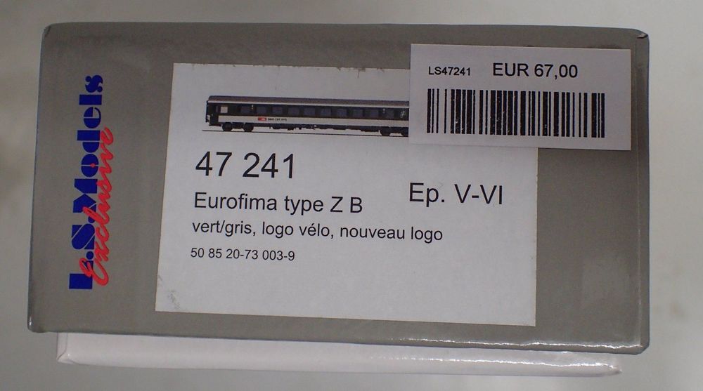 LS Models H0 SBB Eurofima Z B Art 47241 Kaufen Auf Ricardo