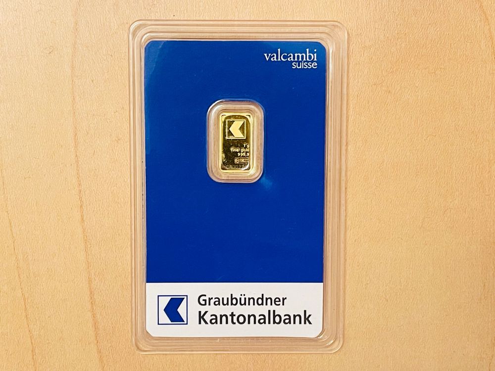 1g Kantonalbank Graubünden tiefe Nummer Goldbarren Kaufen auf Ricardo