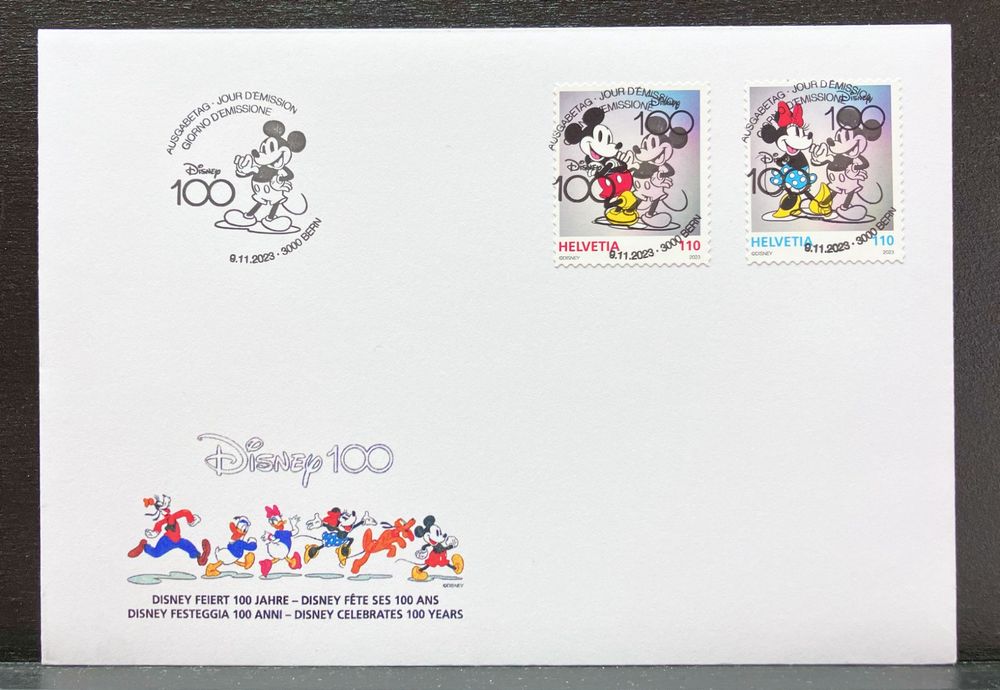 2023 FDC 100 Jahre Disney Mit Vollstempeln Kaufen Auf Ricardo