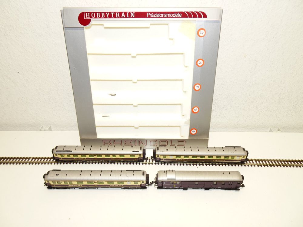 4 Hobbytrain Personenwagen Rheingold DR Bel Spur N 20500 Kaufen Auf