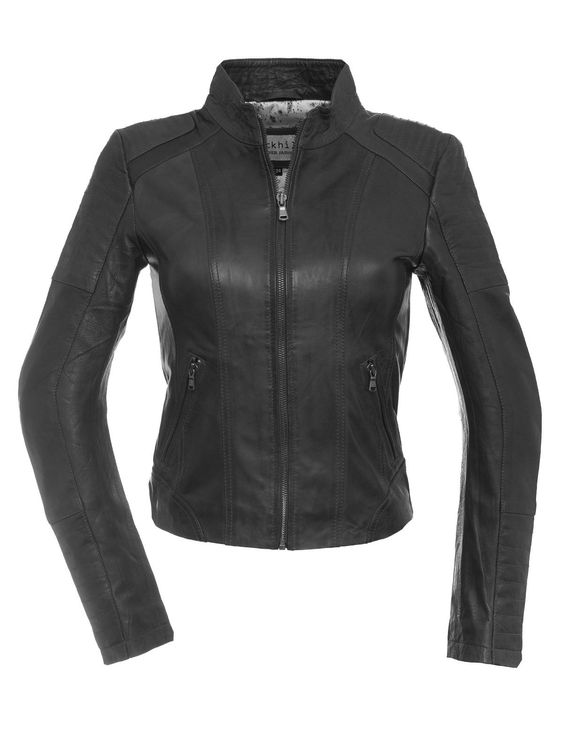 Kurze Damen Lederjacke Aus Echtem Leder In Schwarz Gr 40 NEU Kaufen