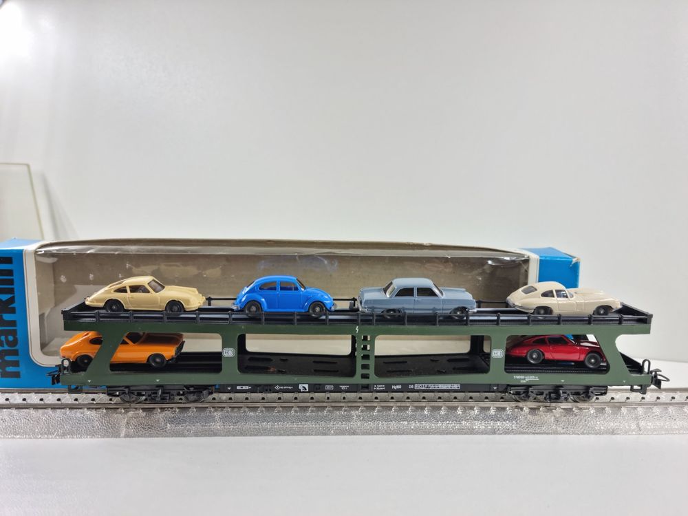 Märklin 4074 DB Autotransportwagen mit 6 Autos H0 Kaufen auf Ricardo