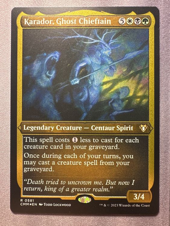 Karador Ghost Chieftain Etched Foil Commander Masters Kaufen