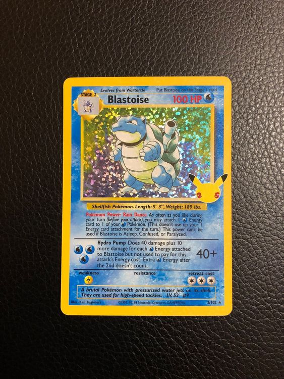 Celebrations Blastoise Holo 25th Anniversary Ab 1 Kaufen Auf Ricardo