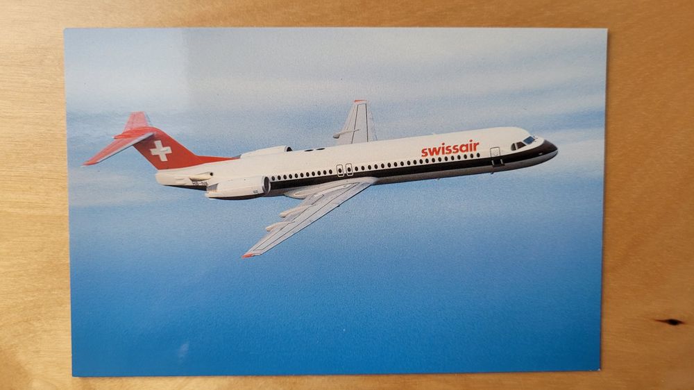 Swissair Fokker Ansichtskarte Carte Postale Kaufen Auf Ricardo