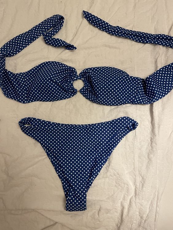 New Blue Polka Dot Bikini Set Kaufen Auf Ricardo