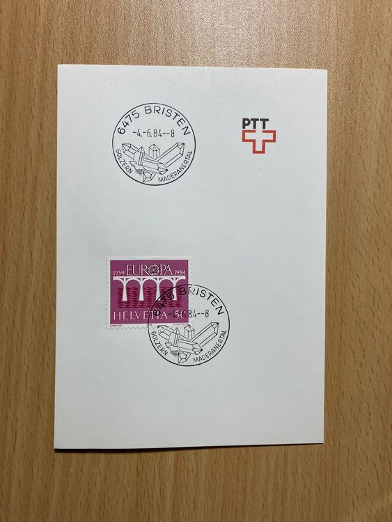 6475 Bristen K Stempel auf PTT Bögli 1984 Kaufen auf Ricardo