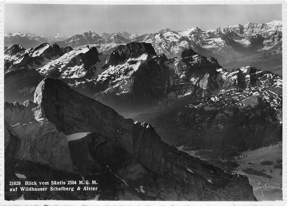 Alpstein Blick Vom S Ntis Aus Schafberg Und Alvier Kaufen Auf Ricardo