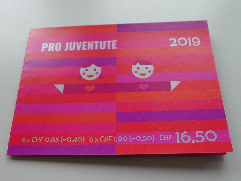 2019 Pro Juventute Markenheftchen Mit TdB Stempel BULLE Kaufen Auf