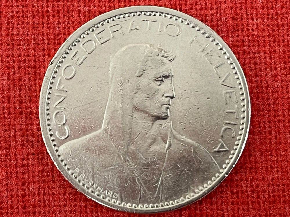 5 Franken 1923 Alphirte Silber TOP Kaufen Auf Ricardo