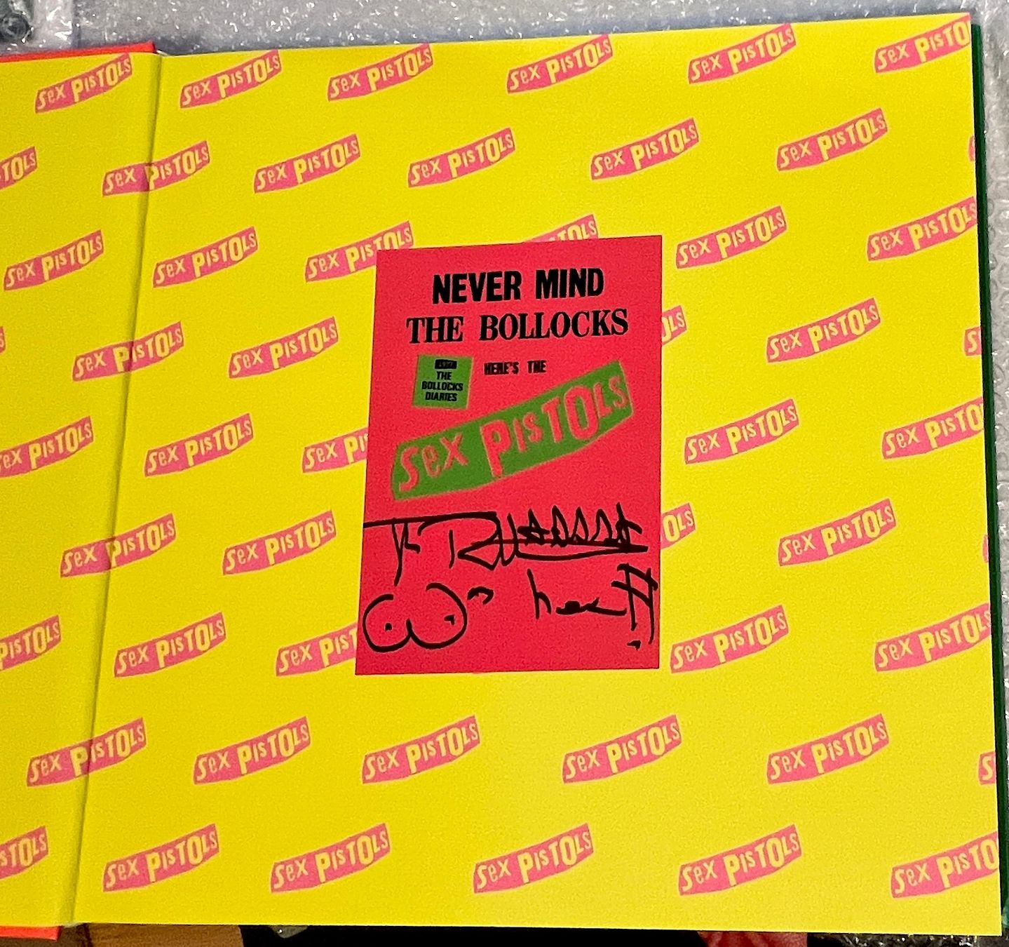 Johnny Rotten Sex Pistols John Lydon Autogramm Diaries 1977 Neu
