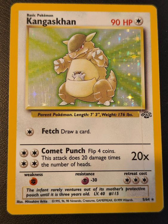 Kangaskhan Pokemon Karte Holo Jungle Set Englisch Kaufen Auf Ricardo