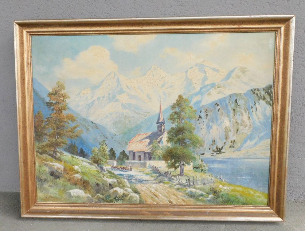 Rausverkauf Kunst Lgem Lde Gr Landschafts Bild Signiert Kaufen Auf