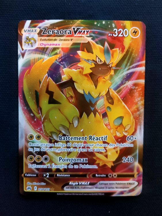 Carte Pokemon Zeraora Vmax Zenith Supreme Fran Ais Fr Kaufen Auf Ricardo