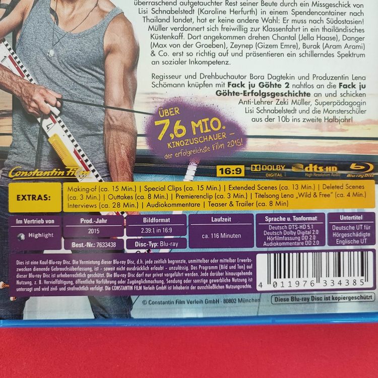 Fack Ju Göhte 2 Blu ray Kaufen auf Ricardo