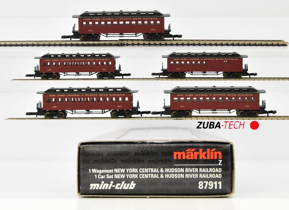 Märklin 87911 Personenwagen Set 5 tlg NYC HRR Spur Z OVP Kaufen auf