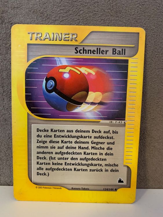 Pokemon Schneller Ball Trainer Skyridge De Kaufen Auf Ricardo