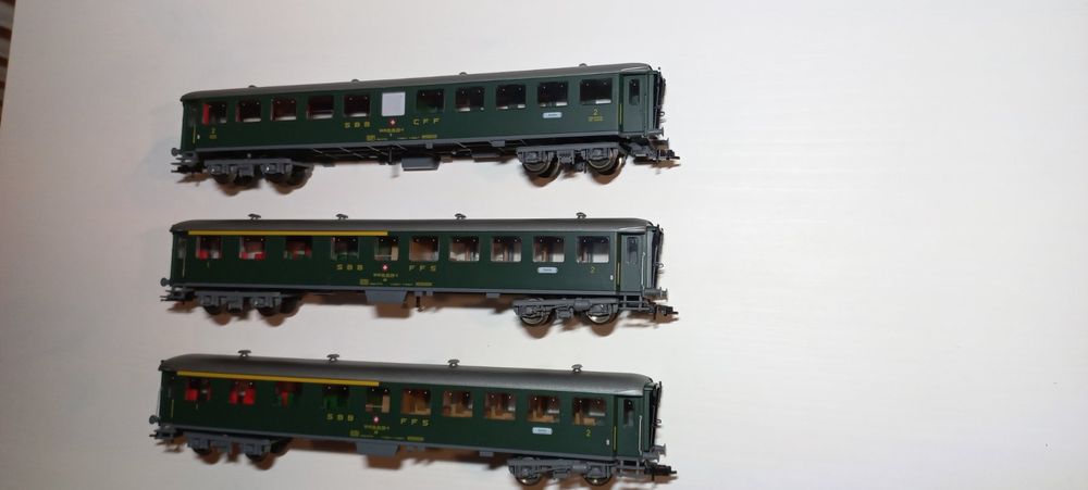 3x Fleischmann SBB Personenwagen Schwere Bauart H0 1 87 DC Kaufen Auf