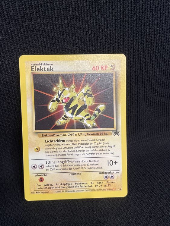 Elektek Promo Pokemon Wotc Retro Tcg Black Star Vintage Kaufen Auf