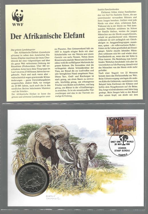 Wwf Der Afrikanische Elefant Numisbrief M Nzbrief Kaufen Auf Ricardo